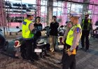 Satlantas Polres Jembrana Sosialisasikan  Ops keselamatan Agung 2026  Kepada Pengunjung Clandys